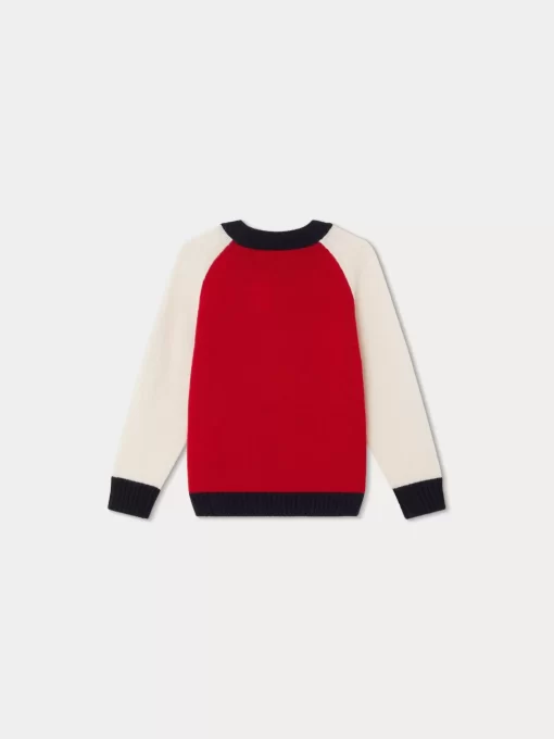 Child Bonpoint Cardigans And Sweaters | Damian Sweater Red