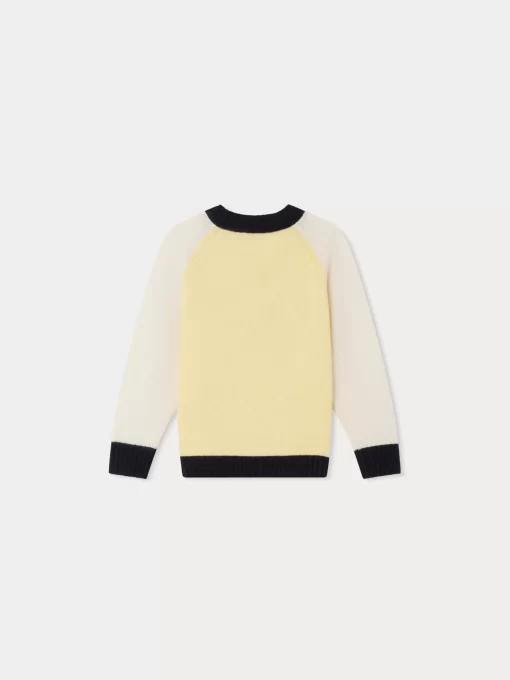 Child Bonpoint Cardigans And Sweaters | Damian Sweater Yellow