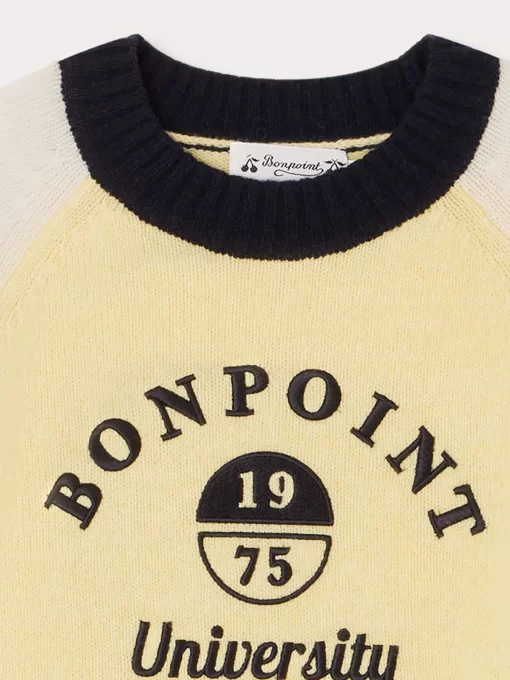 Child Bonpoint Cardigans And Sweaters | Damian Sweater Yellow
