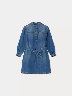 Child Bonpoint Dresses | Dana Dress Light Denim