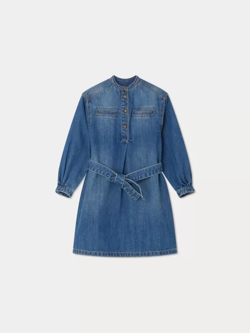 Child Bonpoint Dresses | Dana Dress Light Denim