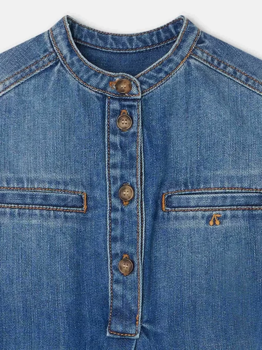 Child Bonpoint Dresses | Dana Dress Light Denim