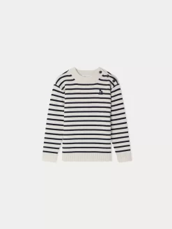 Child Bonpoint Cardigans And Sweaters | Dantes Sweater Navy Stripes