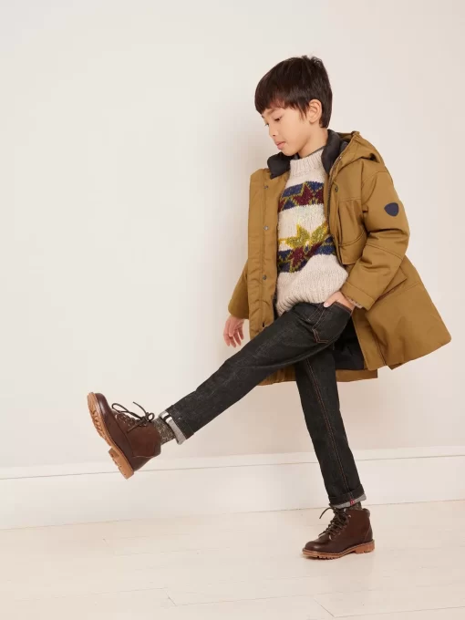 Child Bonpoint Shoes | Danton Ankle Boots Cocoa