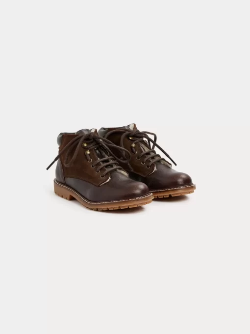 Child Bonpoint Shoes | Danton Ankle Boots Cocoa