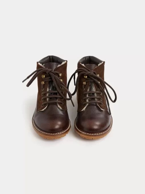 Child Bonpoint Shoes | Danton Ankle Boots Cocoa