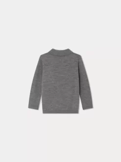 Child Bonpoint Cardigans And Sweaters | Darius Sweater Dark Heathered Gray