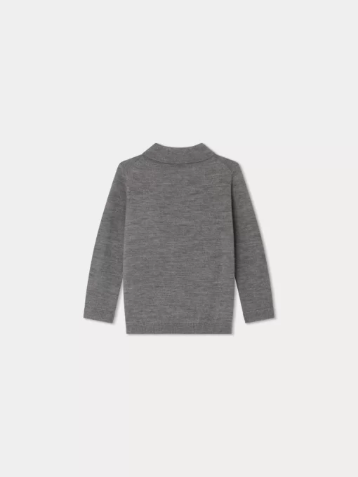Child Bonpoint Cardigans And Sweaters | Darius Sweater Dark Heathered Gray