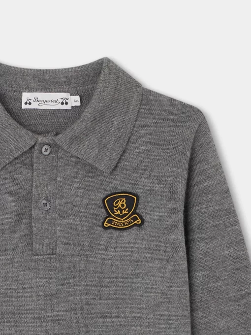 Child Bonpoint Cardigans And Sweaters | Darius Sweater Dark Heathered Gray