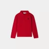 Child Bonpoint Tops | Darys Polo Shirt Poppy Red