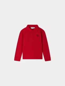 Child Bonpoint Tops | Darys Polo Shirt Poppy Red
