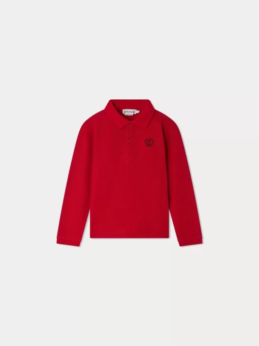 Child Bonpoint Tops | Darys Polo Shirt Poppy Red
