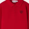 Child Bonpoint Tops | Darys Polo Shirt Poppy Red