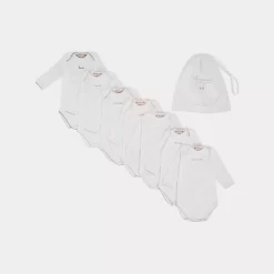 Newborn & Baby Bonpoint Onesies And Pajamas | Days Of The Week Lots Of Bodysuits In White