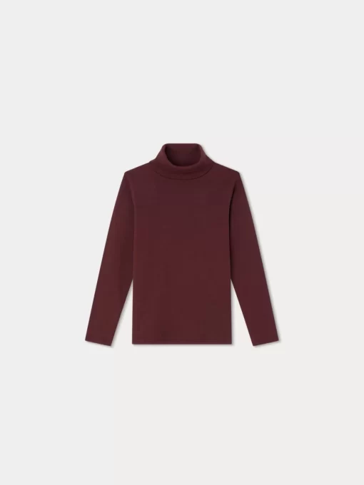 Child Bonpoint Tops | Delie Roll-Neck Sweater Plum
