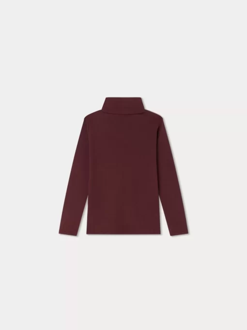 Child Bonpoint Tops | Delie Roll-Neck Sweater Plum