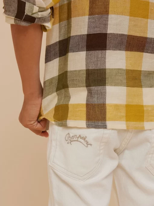 Child Bonpoint Bottoms | Dewey Pants Milk White