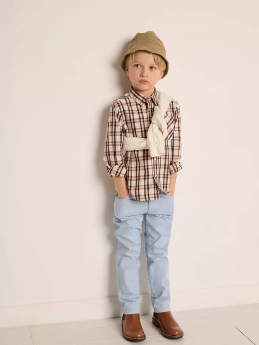 Child Bonpoint Bottoms | Dewey Pants Sea Blue