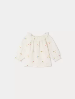 Newborn & Baby Bonpoint Tops | Dolci Blouse Milk White