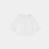 Newborn & Baby Bonpoint Tops | Dolci Blouse Milk White