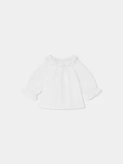 Newborn & Baby Bonpoint Tops | Dolci Blouse Milk White