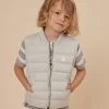 Child Bonpoint Coats And Outerwear | Doudoune Francisco Gris Clair