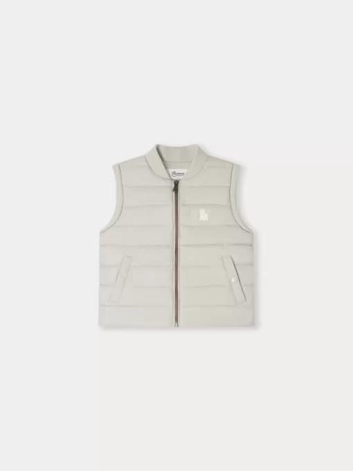 Child Bonpoint Coats And Outerwear | Doudoune Francisco Gris Clair