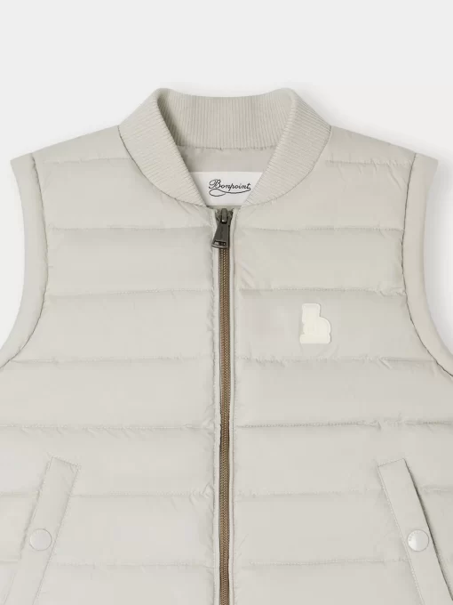 Child Bonpoint Coats And Outerwear | Doudoune Francisco Gris Clair