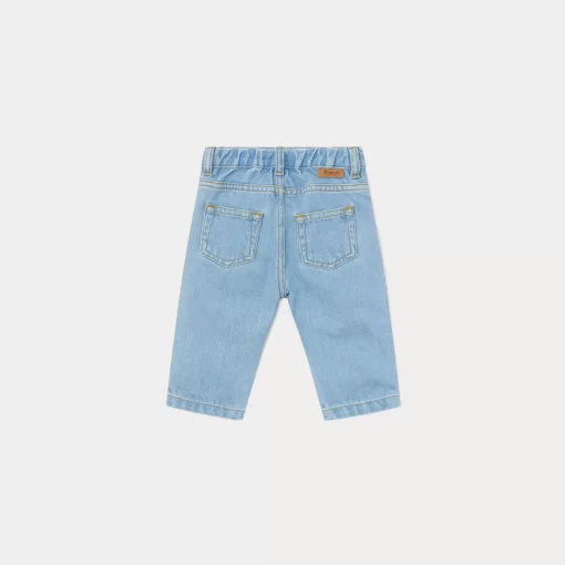 Newborn & Baby Bonpoint Bloomers, Shorts, And Pants | Elastic Waist Jeans For Baby Light Denim