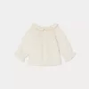 Newborn & Baby Bonpoint Tops | Embroidered Melly Blouse Aqua Blue
