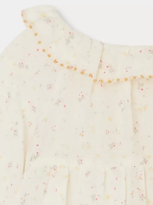 Newborn & Baby Bonpoint Tops | Embroidered Melly Blouse Aqua Blue