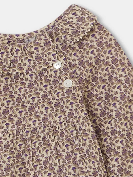 Newborn & Baby Bonpoint Tops | Embroidered Milly Blouse Taupe Flowers