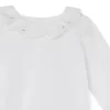 Newborn & Baby Bonpoint Tops | Embroidered Organic Cotton Blouse For Baby White