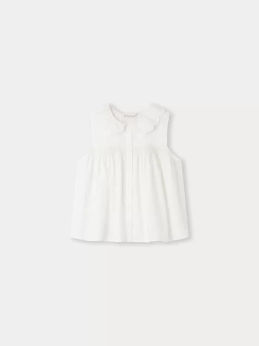 Child Bonpoint Tops | Faye Blouse Milk White