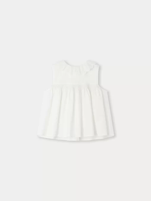 Child Bonpoint Tops | Faye Blouse Milk White