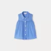 Child Bonpoint Tops | Fedra Blouse Intense Blue