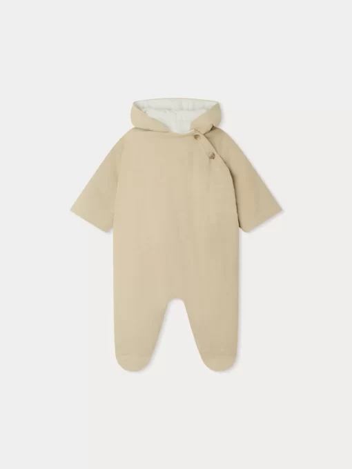 Newborn & Baby Bonpoint Outerwear | Fevrier Racing Suit Sand