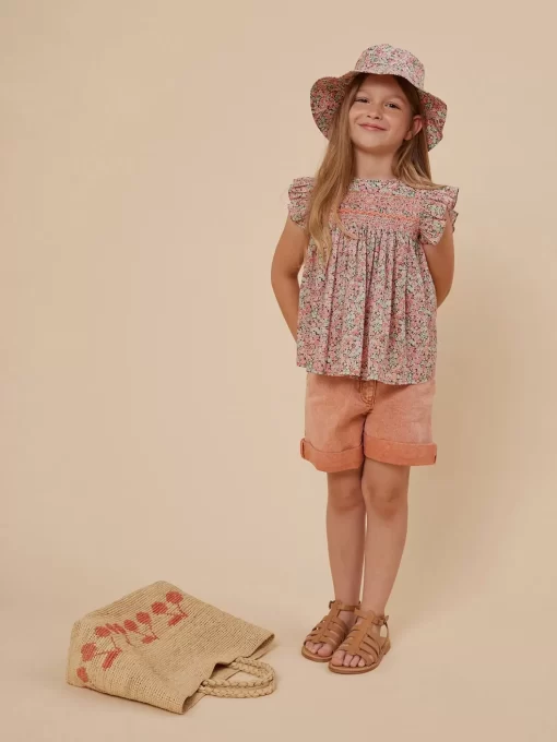 Child Bonpoint Tops | Fidji Blouse Coral