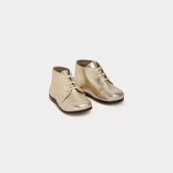 Newborn & Baby Bonpoint Shoes | First Steps Joyau Derbies Gold