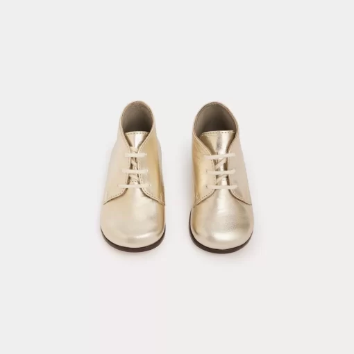 Newborn & Baby Bonpoint Shoes | First Steps Joyau Derbies Gold