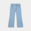 Child Bonpoint Bottoms | Flared Jeans For Girls Light Denim