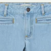 Child Bonpoint Bottoms | Flared Jeans For Girls Light Denim