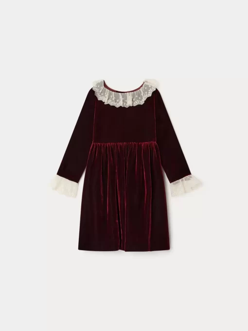 Child Bonpoint Dresses | Flavie Dress Burgundy