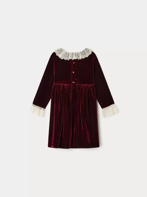 Child Bonpoint Dresses | Flavie Dress Burgundy