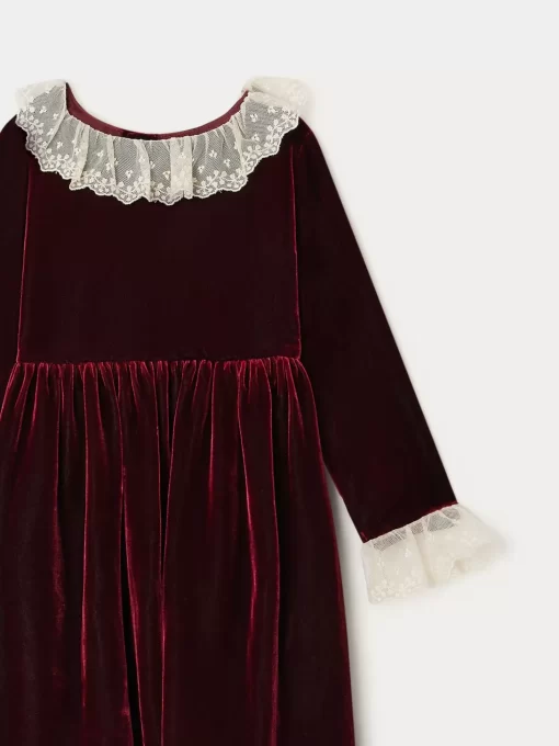 Child Bonpoint Dresses | Flavie Dress Burgundy
