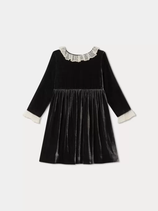 Child Bonpoint Dresses | Flavie Elegant Dress Thunder