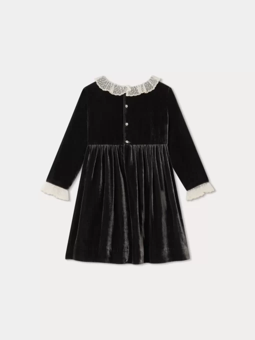Child Bonpoint Dresses | Flavie Elegant Dress Thunder