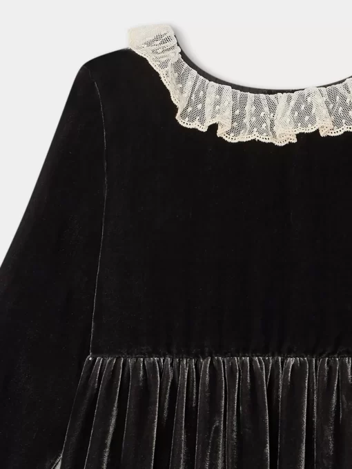 Child Bonpoint Dresses | Flavie Elegant Dress Thunder