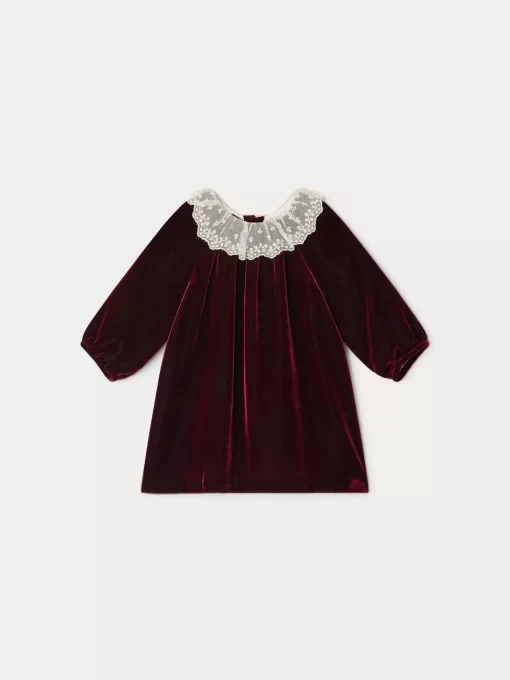 Newborn & Baby Bonpoint Dresses | Flavili Dress Burgundy