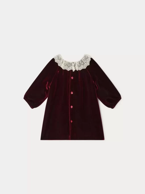 Newborn & Baby Bonpoint Dresses | Flavili Dress Burgundy